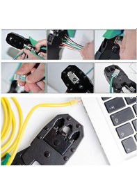 Resim Zhltools 3'ü 1 Arada Modüler Kablo Sıkma, Soyma Ve Kesme Pensesi 