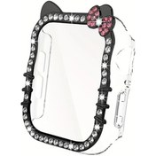 Resim Gaojunshop01 İwatch 40mm Siyah Sevimli Kedi Desenli Çizilmeye Dayanıklı Darbe Emici Kasa 