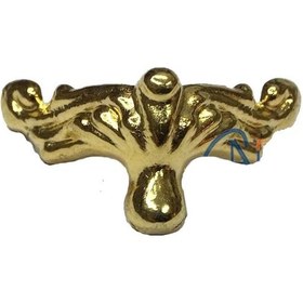 Resim Köşe Etekli Sandık Ayağı, Kutu Ayak 1,5 Cm - Sarı Ahşap 