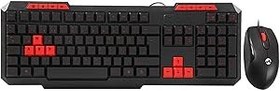 Resim Everest KM-6825 Siyah Usb Kırmızı Tuşlu Türkçe Multimedia Klavye + Mouse Set 