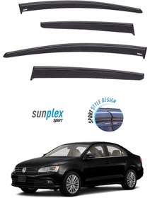 Resim SUNPLEX Vw Jetta Mk6 Araca Özel Cam Rüzgarlığı Marka Mugen 4'lü 