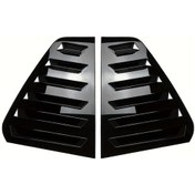 Resim Topnotch Glossy Black Vw Volkswagen Golf 6 Mk6 Gtı R 2008 2012 Arka Yan Pencere Panjur Kapak Trimi Çift 