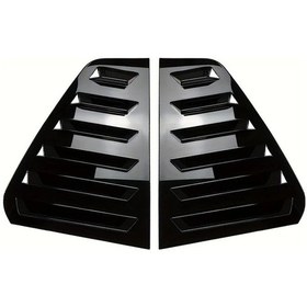 Resim Topnotch Glossy Black Vw Volkswagen Golf 6 Mk6 Gtı R 2008 2012 Arka Yan Pencere Panjur Kapak Trimi Çift 