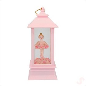 Resim Uçuşan Simli,12,5cm X 5cm Led Işıklı Balerin Fener Küre - B 