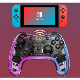 Resim Vkemall Oyun Kumandası Switch Controller, Kablosuz Switch Pro Controller Nintendo Switch/switch Lite/sw Çok Renkli-1 