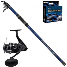 Resim Okuma Wave Power 6000 - Kendo Blue Bass 420cm Surf Olta Seti 