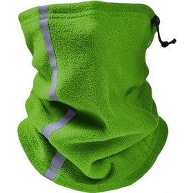 Resim Padalink Kışın Sıcak Tutan Yansıtıcı Boyunluk, Kayak Ve Outdoor Aktiviteler İçin Rüzgara Dayanıklı Polar Boyunluk Yeşil 