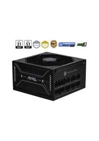 Resim Msı Mag A850gls Pcıe5 Siyah 850w 80+ Gold Full Modüler Power Akak92msı0036 