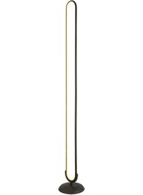 Resim Zümra Siyah 70 Watt Modern Tasarım Ledli Metal Lambader 
