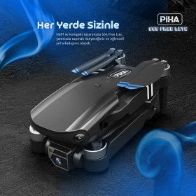 Resim piha S65 Free Lıte – 2 Batarya, 30 Dakika Uçuş, 1080P Çift ESC Kamera, Fırçasız Motorlu Drone 
