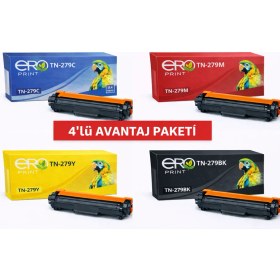 Resim Ero Print TN-279 / Brother DCP-L3520CDW İçin 4 Renk Muadil Toner Set 