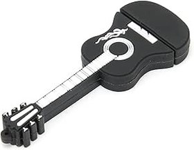 Resim Yctze 128GB USB Fl Sürücü Veri Depolama Için Gitar Görünümü Çeşitli Sistemlerle Uyumlu Trans Müzik Severler Için Mükemmel! (16GB) 