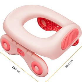 Resim Seyahat Tipi Taşınabilir Bebek Lazımlık Oturağı,Katlanabilir & Hijyenik Tasarım - Açık Pembe 
