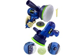 Resim Sturdy Power Profesyonel 600 Watt 6 Kademe Hız Kontrol Ayarlı Koltuk Yıkama, New Serıes Polisaj Makinesi 