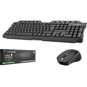Resim Hadron HD842(834) USB Wifi Türkçe Q Kablosuz Klavye Mouse Set Siyah 