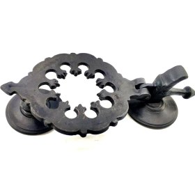 Resim Antika Tarz Dekoratif Pirinç Osmanlı Kapı Tokmağı, Taktak - 265X75MM, Oksit Midastech 