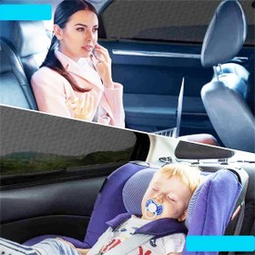 Resim joseki Oto Güneşlik Perde Araç Yan Cam Güneşlik Bebek Yüz Koruma Araba Cam Gölgelik Lastikli Oto Cam Perde 