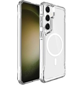 Resim Galaxy S24 Plus Uyumlu Kılıf Zore Magsafe Şarj Özellikli T-max Magsafe Kapak-renksiz Renksiz 