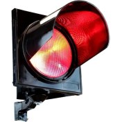 Resim Power Ledli Tekli Sinyal Verici, Trafik Lambası 200 mm 