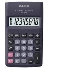 Resim Casio HL-815L-BK 8 Hane Siyah Hesap Makinesi 