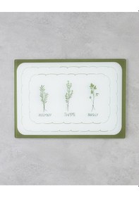 Resim English Home Rosemary Cam Kesme Tahtası 25x35 Cm Yeşil-beyaz Yeşil-beyaz 