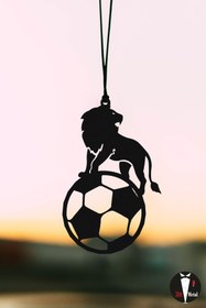 Resim Oyunzu Araba Süsü Metal Top Aslan Dikiz Aynası Süsü Hediyelik 