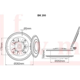 Resim Bvn Bahçıvan Bk 200 Kapaklı Aksiyel 20 Cm 780 M³/H Baca Aspiratör - 550337503 