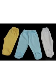 Resim özdemirli bebe Patikli Alt Pijama Ayaklı 3 Lü Paket 