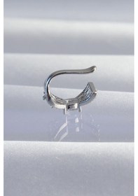 Resim Pirinç Gümüş Renk Zirkon Taş Kaplama Earcuff Küpe - Tj-bkp9336 Çok Renkli çok renkli 