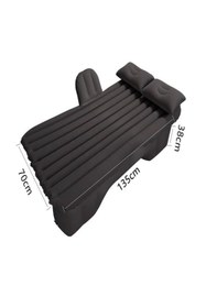 Resim Genel Markalar Gri Şişme Yatak Arka Koltuk İçin 2 Adet Yastıklı, Araç İçi Yatak 