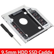 Resim BK Teknoloji 9.5mm Sata 3.0 2.5 Inch Notebook HDD SSD Caddy Kızak Kutu 