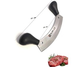 Resim SürLaz Satır Zırh Kıyma Doğrayıcı Bıçak Pide Kesici Börek Bıçak Seti 