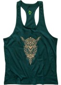 Resim BLUU Owl Fitness Gym Tank Top Sporcu Atleti 