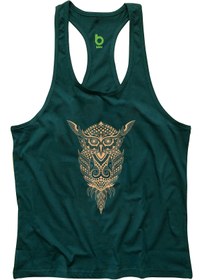 Resim BLUU Owl Fitness Gym Tank Top Sporcu Atleti 