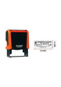 Resim Eczane Kaşesi - Trodat 4912 Kırmızı-Mavi 