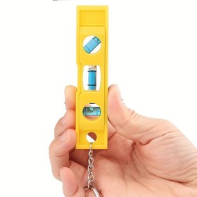 Resim 1 adet Taşınabilir Manyetik Seviye Ölçer - Dayanıklı Plastik, Endüstriyel Ölçüm Aleti Asma Zinciri ile, Torpedo Stili, Ev, Ofis, Dış Mekan Kullanımı için, Hassas Kabarcık Ölçüm & Dengeleme Aracı 
