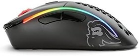 Resim Glorious Model D RGB Kablosuz BAMF sensörlü 19.000 DPI 67 gram Gaming Mouse Mat Siyah 