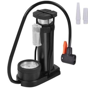 Resim Xbyc 9022 Göstergeli Mini El Ve Ayak Şişirmeli Bisiklet Pompası Yüksek Basınçlı Pompa 