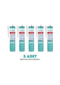 Resim Sukes Universal Şeffaf Silikon 280 Gr 5 Li Paket 
