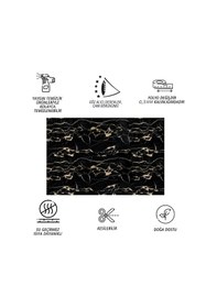 Resim Tink Kendinden Yapışkanlı Gold Siyah Desenli Pvc Panel 41x62 Cm 