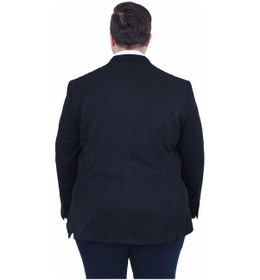Resim Starbattal Erkek Büyük Beden 4 Drop Blazer Şönili Ceket 500602 Sıyah Siyah 