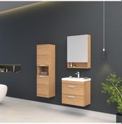 Resim Orka Nova 60 Cm Mdf Morgana Kiraz Banyo Dolabı Takımı, Boy Dolabı Çok Renkli 