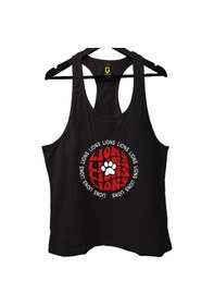 Resim Top Glory Lions Siyah Gym Fitness Tank Top Sporcu Atleti 