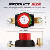 Resim Xuweiwei New Style W/ Adapter 12-48v Akım Kesici Şalter Araç Karavan Tekne İçin Negatif Açma Kapama Anahtarı 