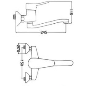 Resim Gms Asil Mix Aplik Eviye Mutfak Bataryası Asl106 