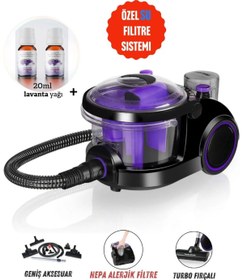 Resim Arnica SU Filtreli Toz ve alerjenleri etkin YÜKSEK PERFORMANSLI EMİŞ GÜCÜ Bora Süpürge 2400w 