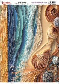 Resim Pirinç Dekopaj Kağıdı 30x42cm Pt-3525 Deniz 