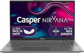 Resim Casper Nirvana X600.155H-BV00X-G-F Intel Core 7 155H 16GB RAM 500GB NVME SSD 15.6" Freedos Dizüstü Bilgisayar 