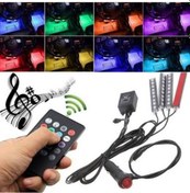 Resim Müziğe Sese Duyarlı Ayak Altı Led Kumandalı Rgb Ayak Aydınlatması (554570413) 