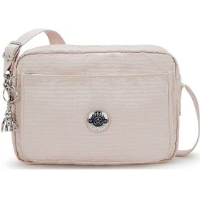 Resim Kıplıng Abanu M Orta Boy Omuz Çantası Pembe Pınk Pearl Jacquard Pembe 